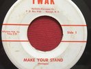 TWAK   MAKE YOUR STAND   RARE KU KLUX KLAN 45 RECORD   RALEIGH, NC