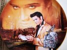 ELVIS PRESLEY DELPHI RETURN TO SENDER COLLECTABLE PLATE WITH CERTIFICATE.