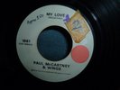 PAUL McCARTNEY & WINGS my love / the mess PROMO 45 1973 APPLE