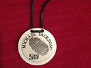 Rare  Michael Jackson Fingerprint Metal Medalion Necklace Pendant