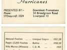 Beatles Related Ringo Starr Rory Storm And The Hurricanes 1959/60 Business Card