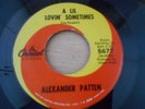 Northern Soul 45 RE - Alexander Patten - A Lil Lovin' Sometimes - No More Dreams