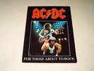 AC/DC - FOR THOSE ABOUT TO ROCK - PROGRAMME 1982 ORIGINAL EXCELLENT COND F101