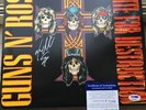 Steven Adler Guns N Roses Appetite For Destruction signed LP Vynil  PSA/DNA COA