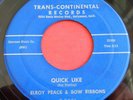 Black Rocker 45 ELROY PEACE Bow Ribbons QUICK LIKE Rockabilly 3001 Eddie Cochran