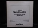 TEST RECORD CD-4 QUADRADISC (4-Channel/2-Channel) SOUNDBIRD VINYL LP