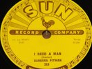 BARBARA PITMAN   I NEED A MAN b/w NO MATTER TO BLAME   USA SUN 78 RPM E+ EX PLUS