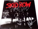 SKID ROW LP 1989 Atlantic Germany Lyric inner FULLY AUTOGRAPHED
