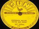 RAY HARRIS   GREENBACK DOLLARS b/w FOOLISH HEART   USA SUN 78 RPM E+ EX PLUS