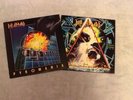 DEF LEPPARD 2 Album Lot: PYROMANIA and HYSTERIA Vinyl LP Records