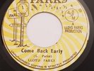 LLOYD PARKS - COME BACK EARLY / VERSION 2 - PARKS Roots Reggae RECORD Ska 1975