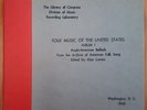 Library of Congress Folk Music of the US Album 1 RARE 1942 +4 Later Alan Lomax