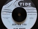 RARE ROCKABILLY 45 ALAN KNIGHT Bertha Lou TIDE VG++