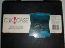 CLIK Case  Cassette Tapes Storage Holder holds 20  Hard Plastic Black Free Ship