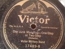 Victor 78 RPM Victor Military Band - The Junk Man Rag 17489 V