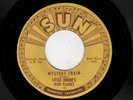 BLUES-LITTLE JUNIOR'S BLUE FLAMES-SUN 192-MYSTERY TRAIN/LOVE MY BABY-VG++ (ELVIS