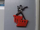 PHIL LYNOTT, THIN LIZZY , HAND MADE WOODEN ORNAMENTAL FIGURE (OTHERS ON REQUEST)