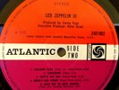 Led Zeppelin III 1970 Red Plum 1st UK press Peter Grant label credits VGC