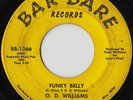 O.D. WILLIAMS Funky Belly/I'm Moving Out of Your Life SOUL FUNK 45 2-sider*hear*