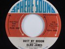 Blues 45 ELMO JAMES Dust My Broom SPHERE SOUND promo HEAR