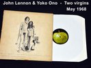 DISQUE VINYL 33 T JOHN LENNON ET YOKO ONO TWO VIRGINS APPLE
