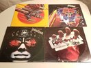 4 JUDAS PRIEST LPs   Defenders, Hell Bent, British Steel, and Screaming
