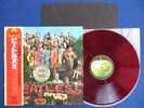 BEATLES Sgt. Pepper's?RED-VINYL JAPAN 2ND PRESS? LP AP-8163 w/OBI INSLV NM-/NM-