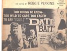 REGGIE PERKINS--RARE PICTURE SLEEVE ONLY-(HIGH SCHOOL CAESAR/DATE BAIT BABY)--PS