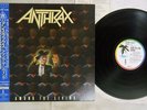ANTHRAX AMONG THE LIVING ISLAND R28D-2063 Japan OBI PROMO VINYL LP