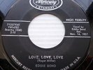 EDDIE BOND rockabilly VG++ Mercury black lbl 45 LOVE LOVE LOVE / BACKSLIDIN CT24