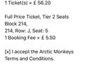 Arctic Monkeys Tickets Manchester