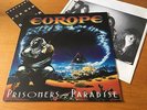 EUROPE - PRISONERS IN PARADISE - 1991 LP WITH INNER SLEEVE & INSERT EX A1/B1