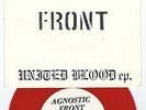 Punk Hardcore Oî Agnostic Front LAST WARNING No one rules / United blood ? 1989