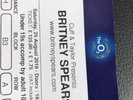2 X Britney Spears Piece Of Me Tour Tickets @ The O2 London 25th August