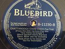 78 rpm Record CHATTANOOCA CHOO CHOO Glenn Miller WAR JUKEBOX MUSIC Bluebird