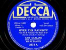 JUDY GARLAND on 1939 Decca 2672 - OVER the RAINBOW / The JITTERBUG