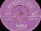 ELVIS PRESLEY   ALL SHOOK UP b/w THAT'S WHEN HEARTACHES   UK SILVER HMV 7