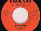 RONNIE and The PREMIERS - SHARON / CHA CHA ROCK - 1961 Doo Wop 45 HIGHLAND 1014