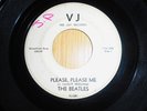 The Beatles 45 record PLEASE PLEASE ME, Vee Jay scarce white label version 1964