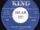 Mac Curtis ROCKABILLY 45 (King 4995 original) That Ain't Nothin' But Right   VG+