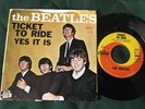 THE BEATLES 1965 Picture Sleeve 45 TICKET TO RIDE / YES IT IS