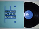 NEW ORDER  MOVEMENT 1981 1st PRESS UK  FACTORY FACT 50 A2/B2 +INNER  EX+/NM-