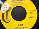 HENRY AND THE KASUALS Linda Morenita 45 on Cobra CO-1155 Chicano/Tejano