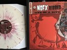 NOFX Ribbed Live In A Dive Bone Oxblood Splatter Color Vinyl LP Malachi Crunch