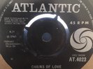 RECORD VINYL, THE DRIFTERS, CHAINS OF LOVE.