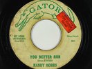 Rockabilly 45 - Randy Hobbs - You Better Run - Gator - mp3