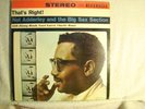LP - NAT ADDERLEY - THAT'S RIGHT   -DG BLACK LABEL -STEREO - ORIGINAL - NM