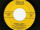 '59 Rockabilly 45 SLIM HARRIS & STEROPHONIXS Secret Lover/Frankie & Johnny FRAN