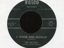 JIM MCCALL A Rover and Rambler on Vetco Lonesome Bluegrass 45 Hear