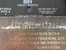 Kiss Crazy Nights Lp PROMO Vinyl Plant#49 422 832 626 Rare w/Hype Sticker Carr